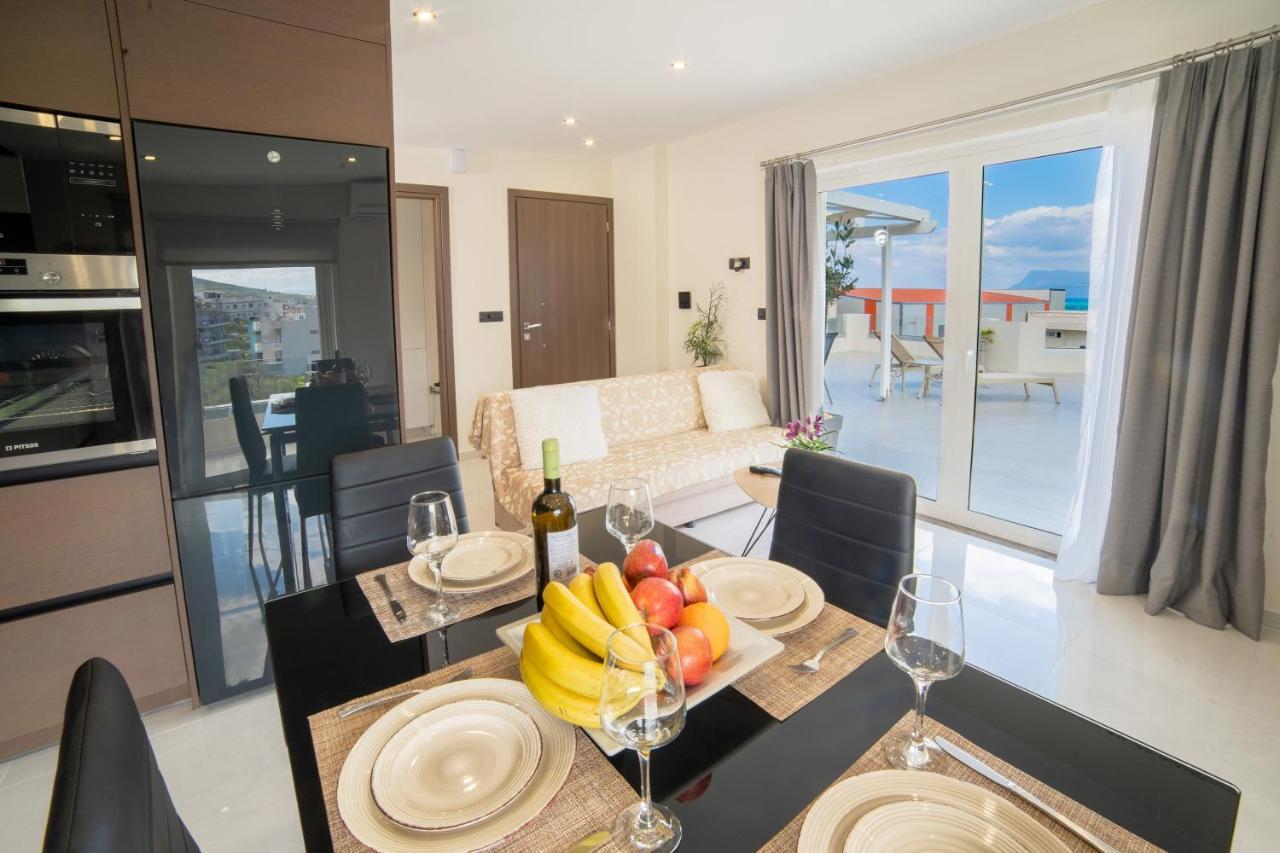 Home Sweet Home - Big Balcony With Great View كيساموس المظهر الخارجي الصورة
